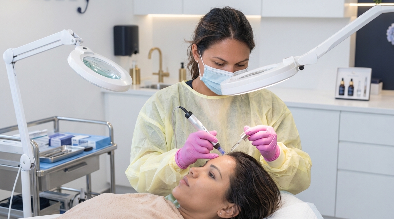 Combinatiebehandeling Microneedling en Haarserum