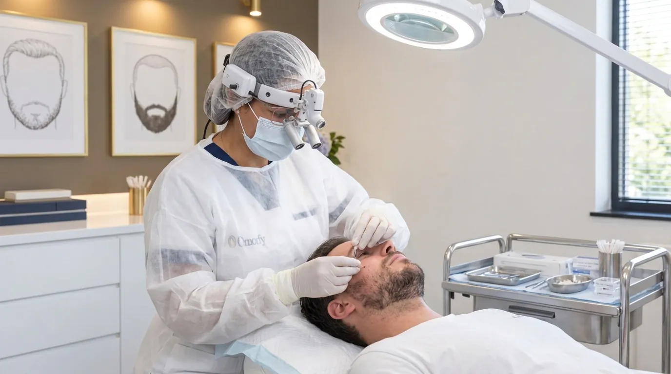 Baard- en snortransplantatie